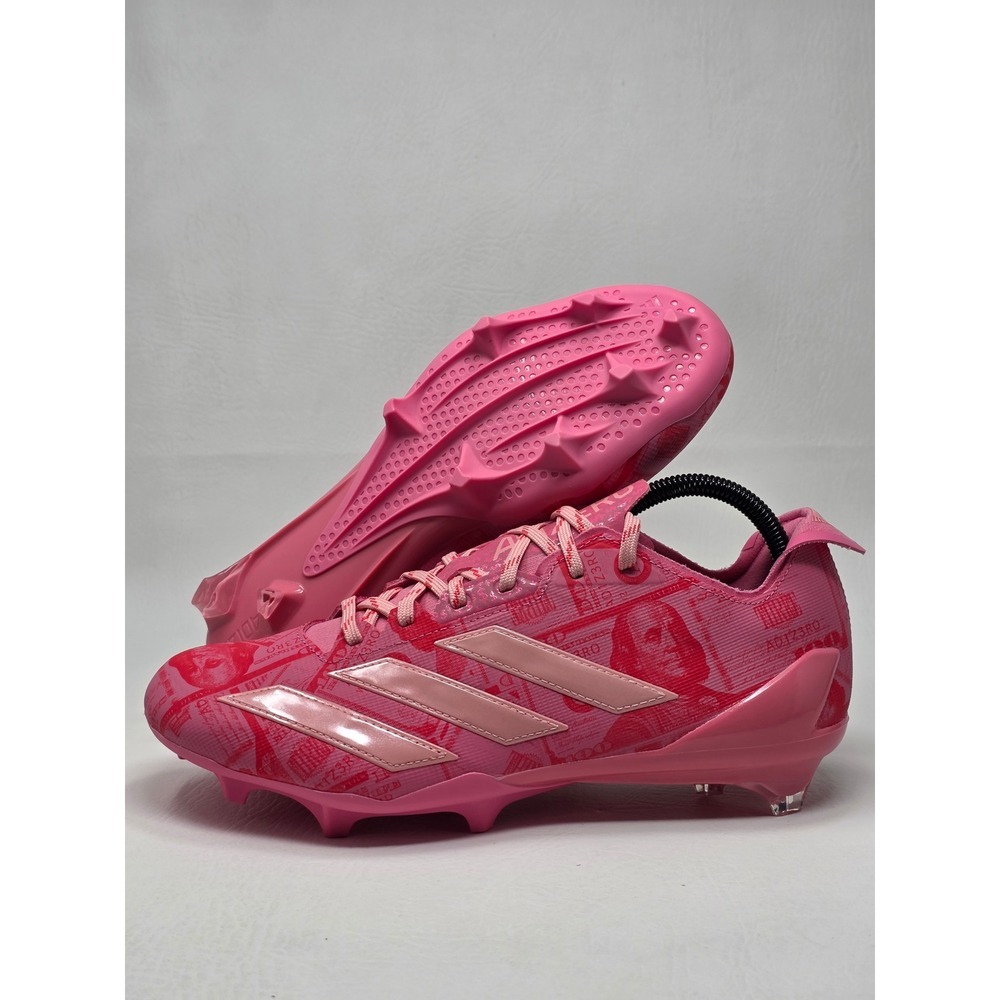Adidas Adizero Electric II Pink Money Graphic Football Cleats Mens 9 IG3936 NEW